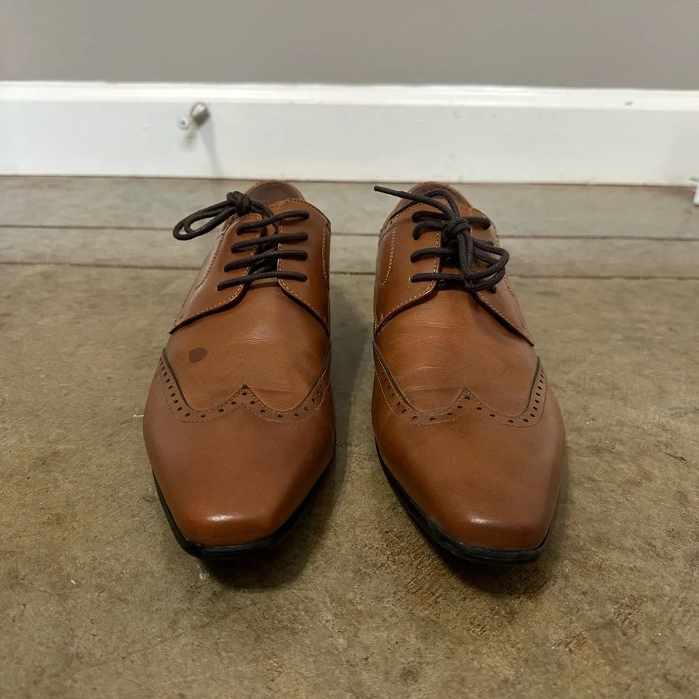 Jones Bootmaker Elegant Brown Leather Men's Oxfords